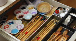 一級国家資格 染色補正技能士「しみぬき師」の道具